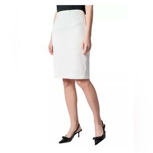 NWT Kasper Women's Bonded-Lace Slim Skirt
